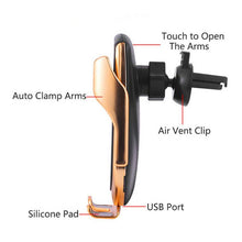 Load image into Gallery viewer, Wireless Qi Car Phone Charger